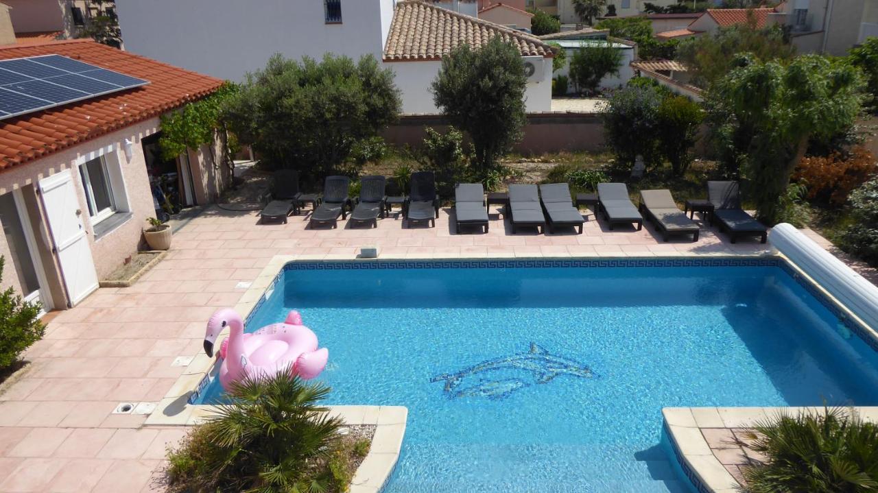 Les 2 Dauphins Villa Le Barcares Luaran gambar